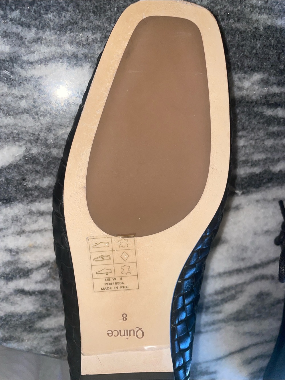 Quince Black Woven Leather Ballet Flats - Picture 12 of 13